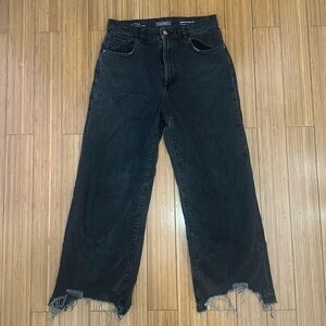 DL 1961 Hepburn Wide Leg / high rise vintage in black